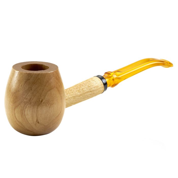 Maple Hardwood Diplomat Pipe -Bent