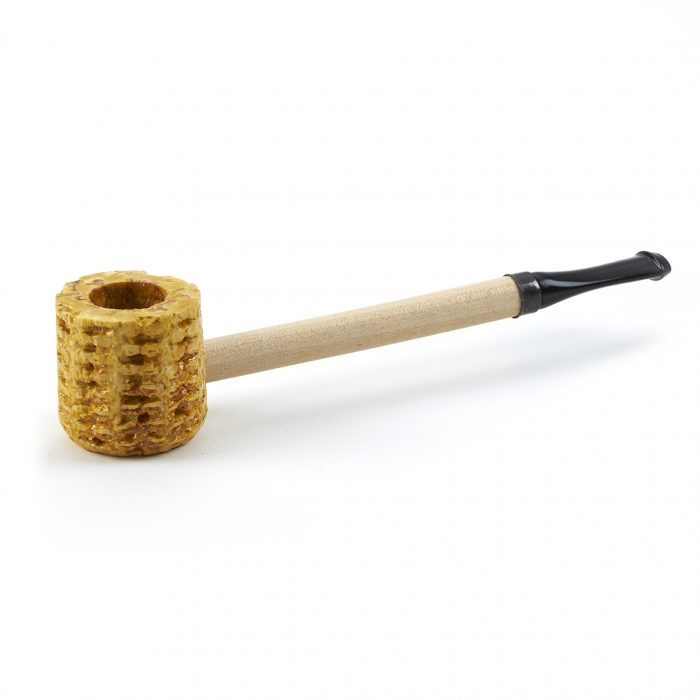 Varnished Short Stop Corn Cob Pipe