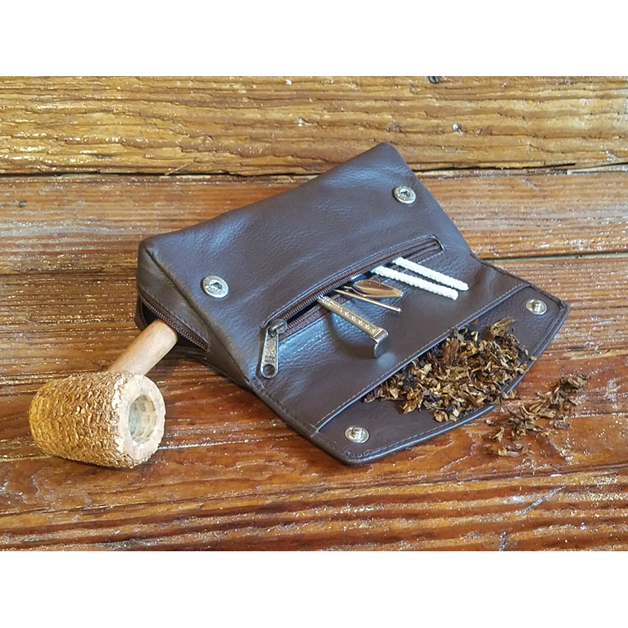 Leather Tobacco Pouch  Missouri Meerschaum